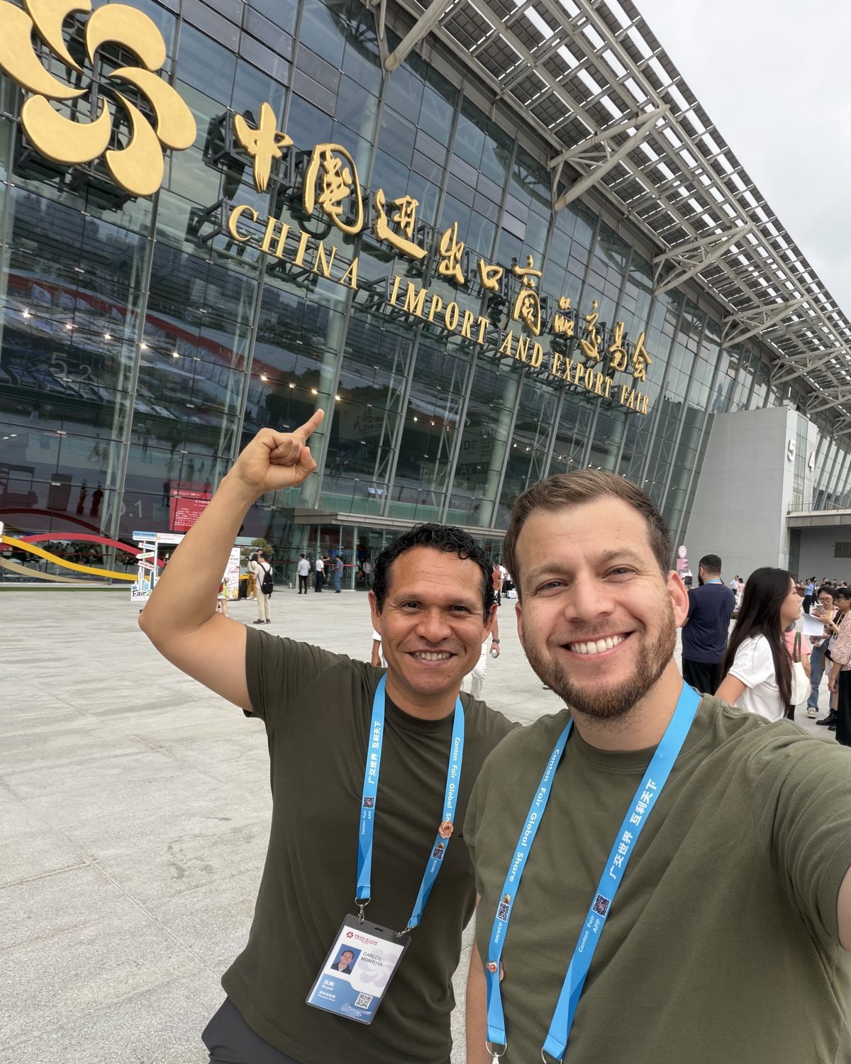 Manuel Qwistgaard en la Canton Fair, Guangzhou, China